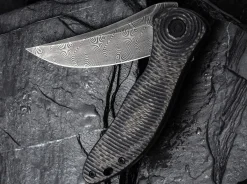 Synergy 3 Damascus G10 Cf Black Trailing Point|CIVIVI Online