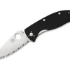 Tenacious Satin Serrated|Spyderco Discount