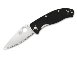 Tenacious Satin Serrated|Spyderco Discount