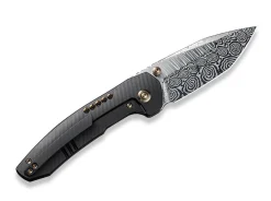 Trogon Titanium Black Damascus|WE Knife New