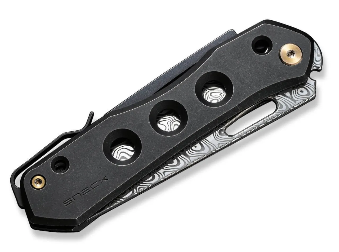 Vision R Titanium Black Damascus|WE Knife Best