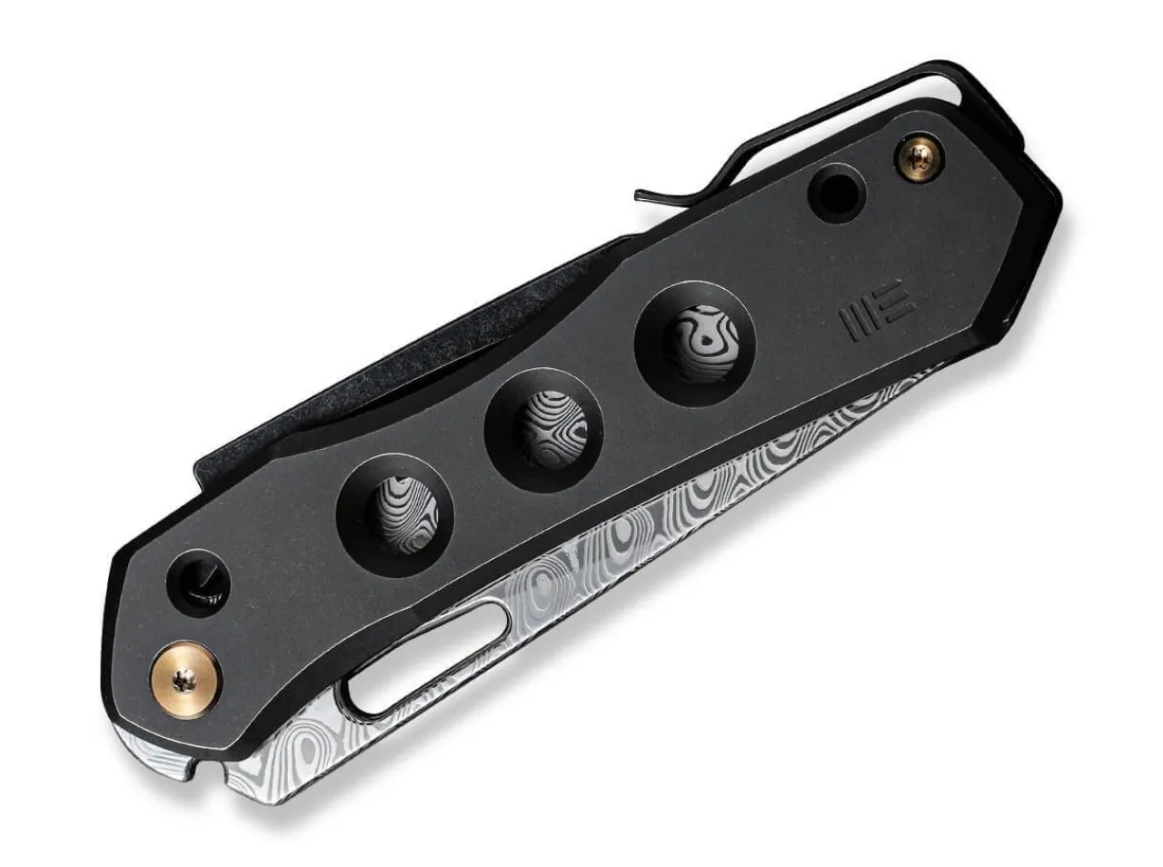 Vision R Titanium Black Damascus|WE Knife Best