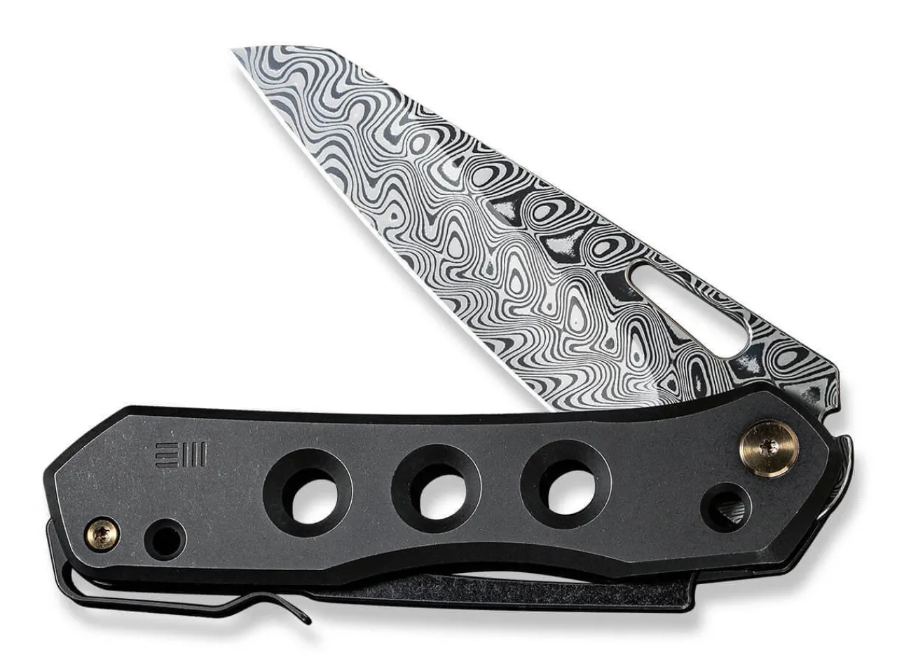 Vision R Titanium Black Damascus|WE Knife Best